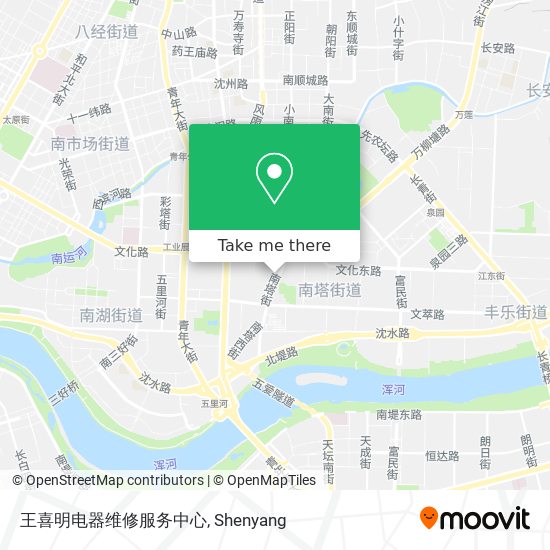 王喜明电器维修服务中心 map