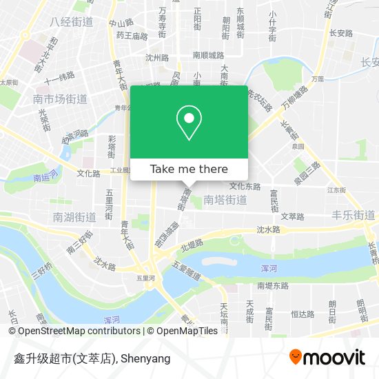 鑫升级超市(文萃店) map