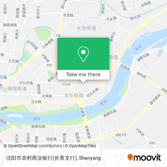 沈阳市农村商业银行(长青支行) map