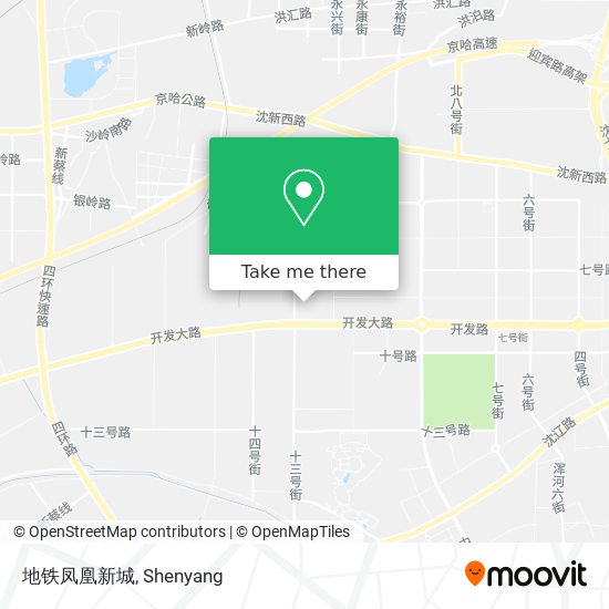 地铁凤凰新城 map