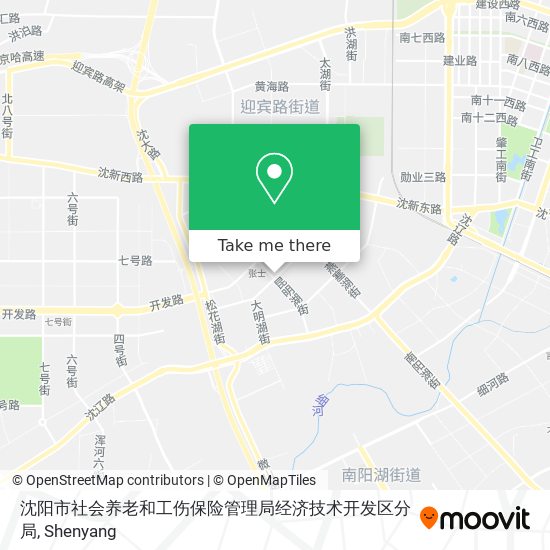 沈阳市社会养老和工伤保险管理局经济技术开发区分局 map