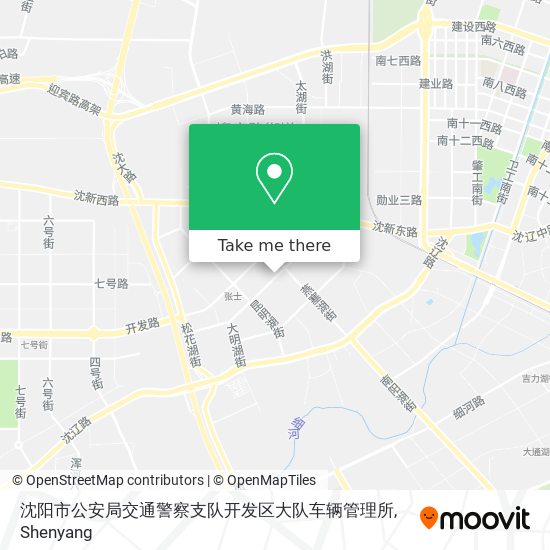 沈阳市公安局交通警察支队开发区大队车辆管理所 map