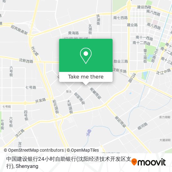 中国建设银行24小时自助银行(沈阳经济技术开发区支行) map