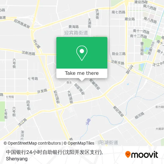 中国银行24小时自助银行(沈阳开发区支行) map