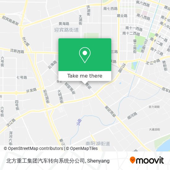 北方重工集团汽车转向系统分公司 map