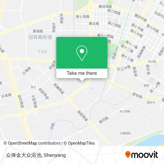 众捧金大众浴池 map