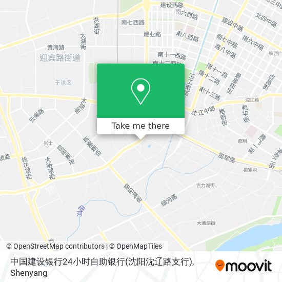 中国建设银行24小时自助银行(沈阳沈辽路支行) map