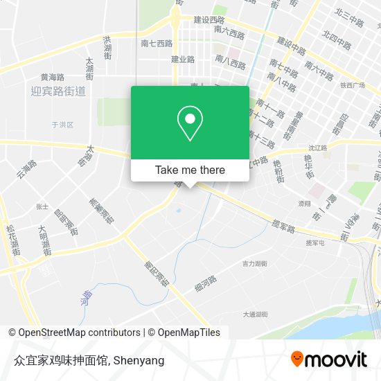 众宜家鸡味抻面馆 map