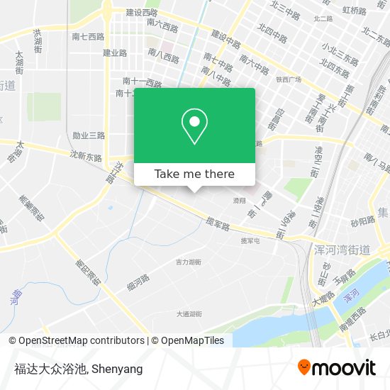 福达大众浴池 map