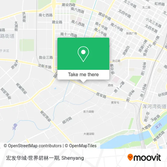 宏发华城-世界碧林一期 map
