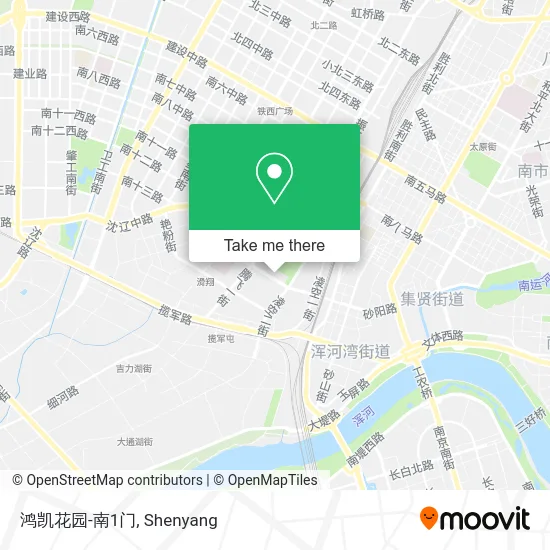 鸿凯花园-南1门 map