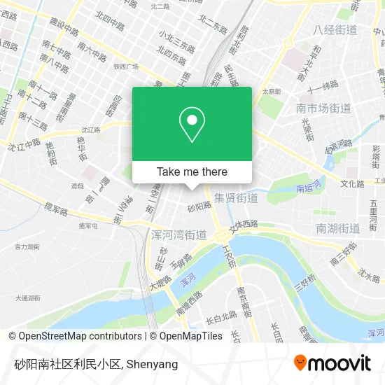砂阳南社区利民小区 map