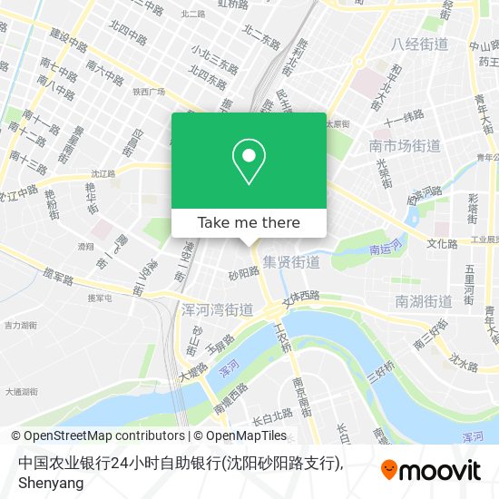 中国农业银行24小时自助银行(沈阳砂阳路支行) map