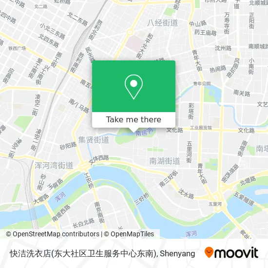 快洁洗衣店(东大社区卫生服务中心东南) map