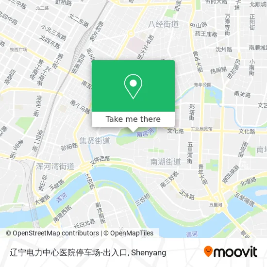 辽宁电力中心医院停车场-出入口 map