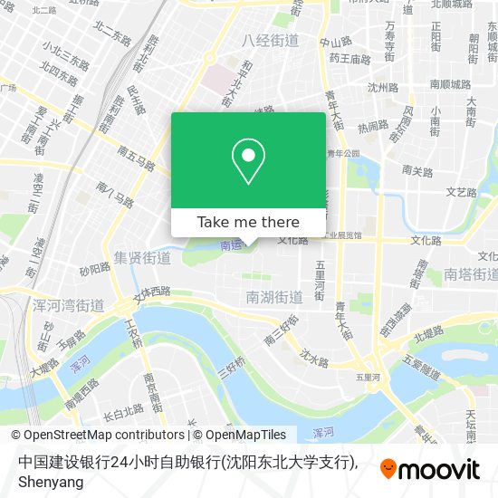 中国建设银行24小时自助银行(沈阳东北大学支行) map