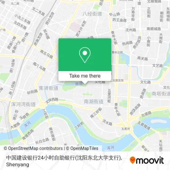 中国建设银行24小时自助银行(沈阳东北大学支行) map