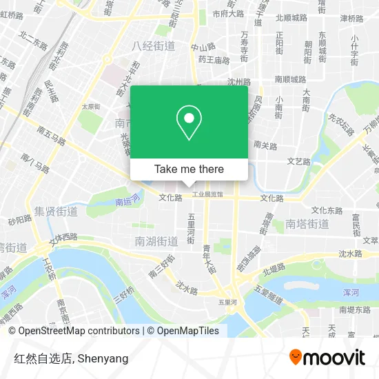 红然自选店 map