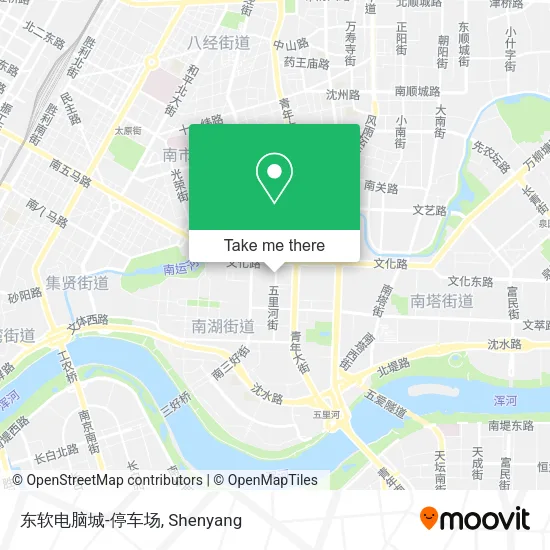 东软电脑城-停车场 map