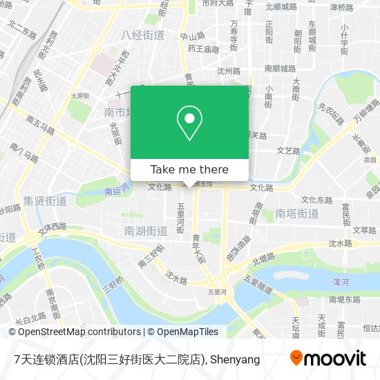 7天连锁酒店(沈阳三好街医大二院店) map