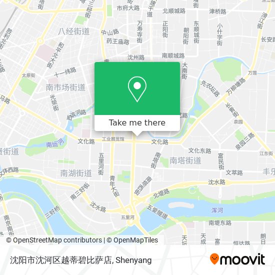 沈阳市沈河区越蒂碧比萨店 map