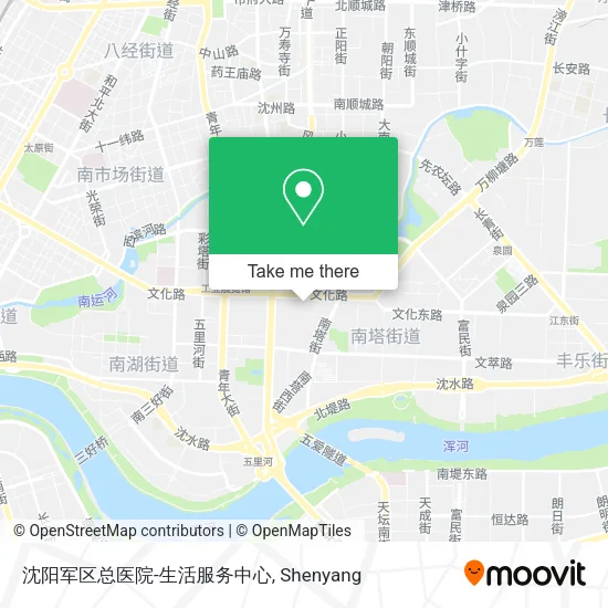 沈阳军区总医院-生活服务中心 map