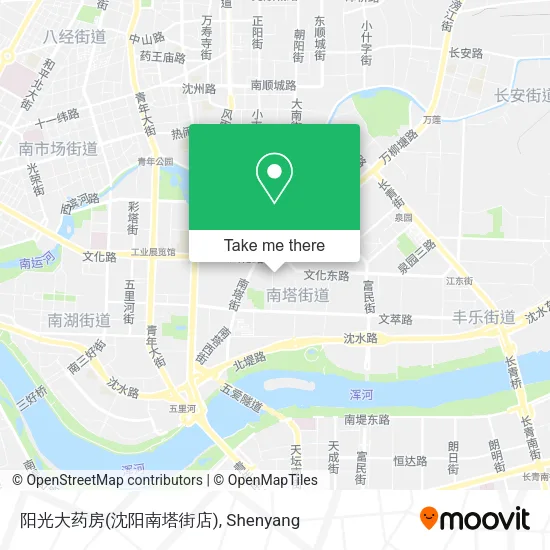 阳光大药房(沈阳南塔街店) map