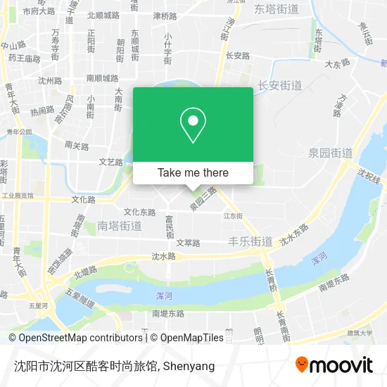 沈阳市沈河区酷客时尚旅馆 map