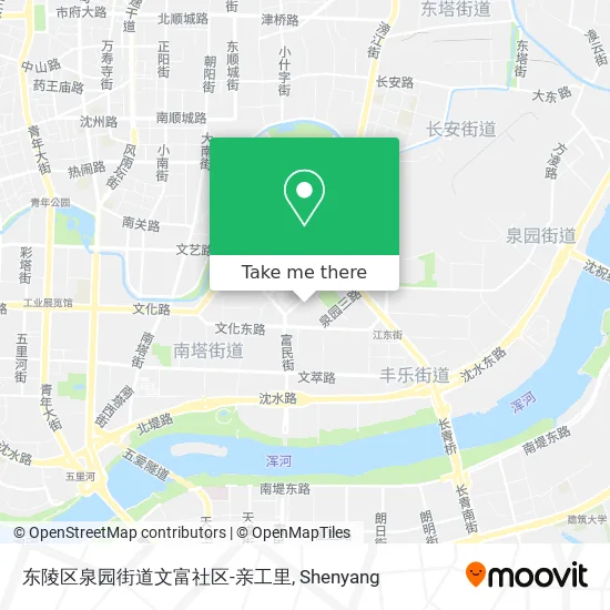 东陵区泉园街道文富社区-亲工里 map