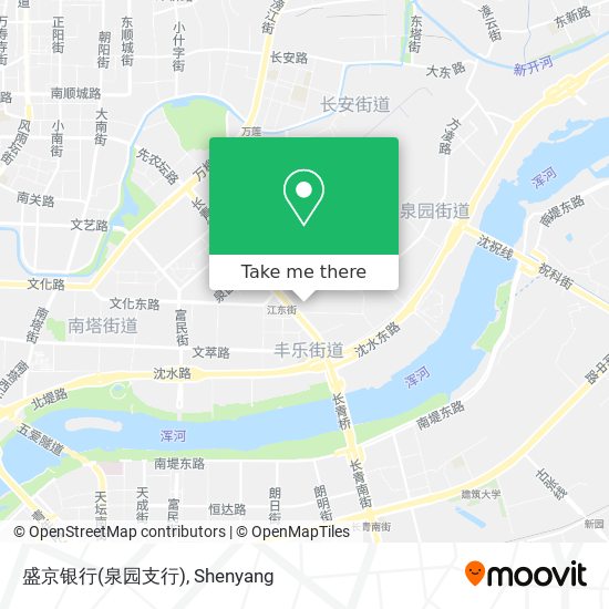 盛京银行(泉园支行) map