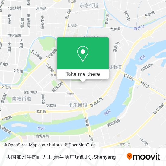 美国加州牛肉面大王(新生活广场西北) map