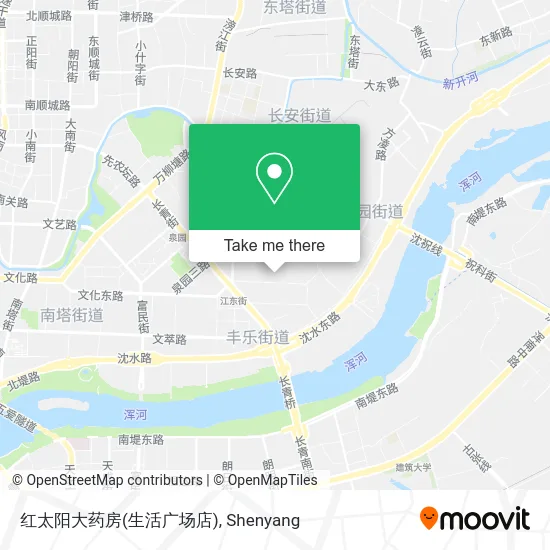 红太阳大药房(生活广场店) map