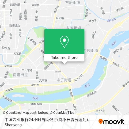 中国农业银行24小时自助银行(沈阳长青分理处) map