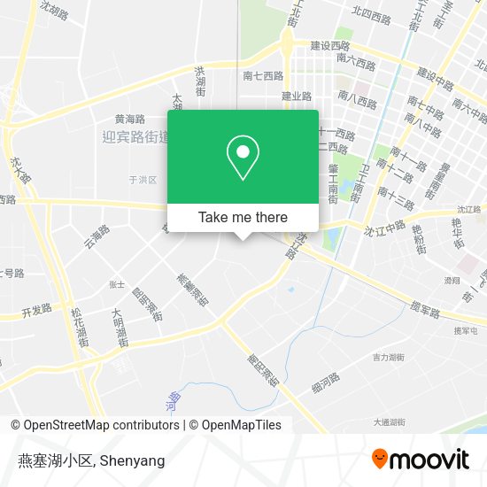燕塞湖小区 map