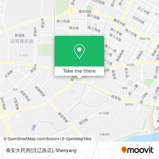 泰安大药房(沈辽路店) map