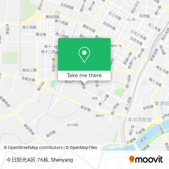 今日阳光A区-76栋 map
