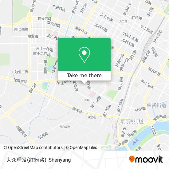 大众理发(红粉路) map