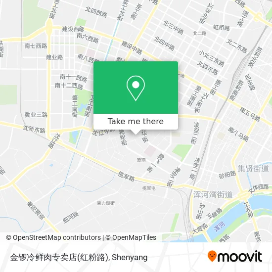 金锣冷鲜肉专卖店(红粉路) map