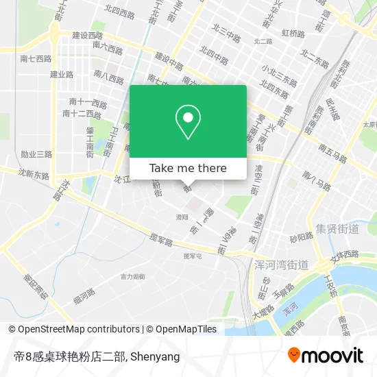 帝8感桌球艳粉店二部 map