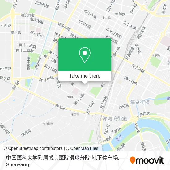 中国医科大学附属盛京医院滑翔分院-地下停车场 map