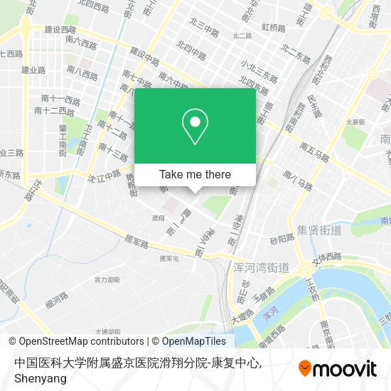 中国医科大学附属盛京医院滑翔分院-康复中心 map