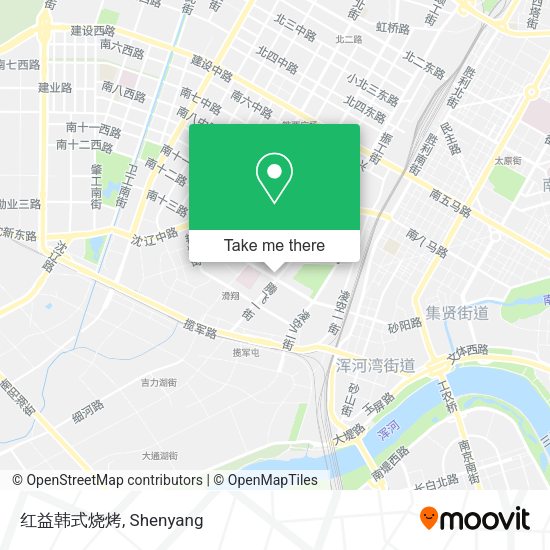 红益韩式烧烤 map
