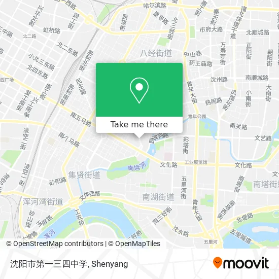 沈阳市第一三四中学 map