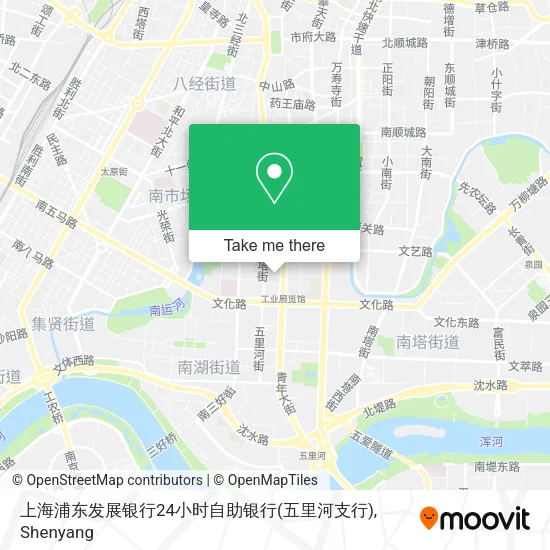 上海浦东发展银行24小时自助银行(五里河支行) map