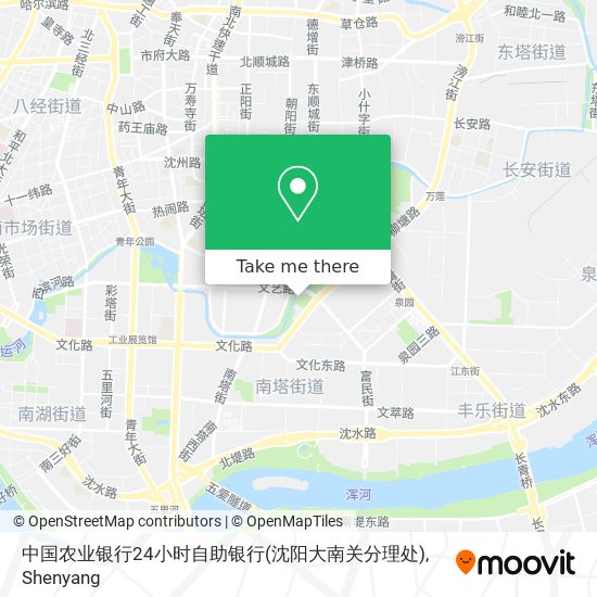 中国农业银行24小时自助银行(沈阳大南关分理处) map