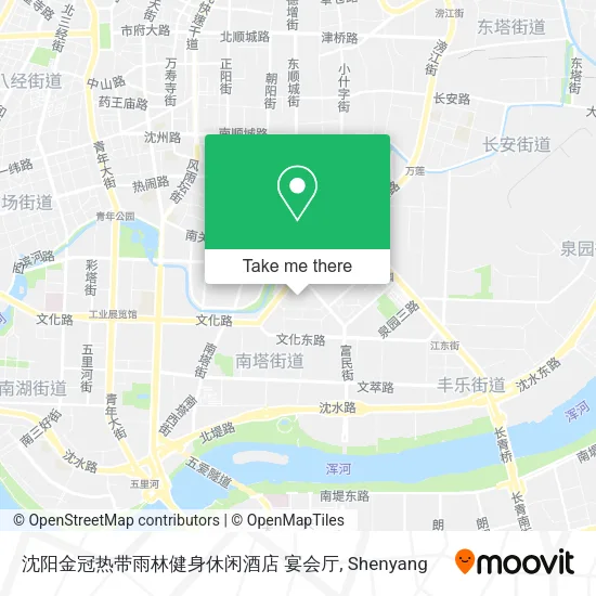 沈阳金冠热带雨林健身休闲酒店 宴会厅 map