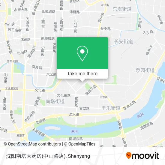 沈阳南塔大药房(中山路店) map