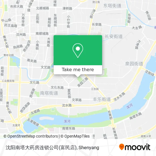 沈阳南塔大药房连锁公司(富民店) map