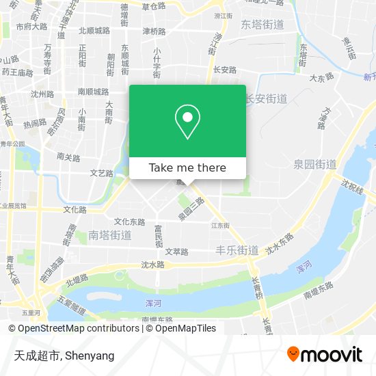 天成超市 map