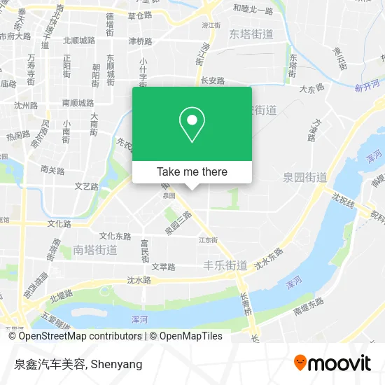 泉鑫汽车美容 map